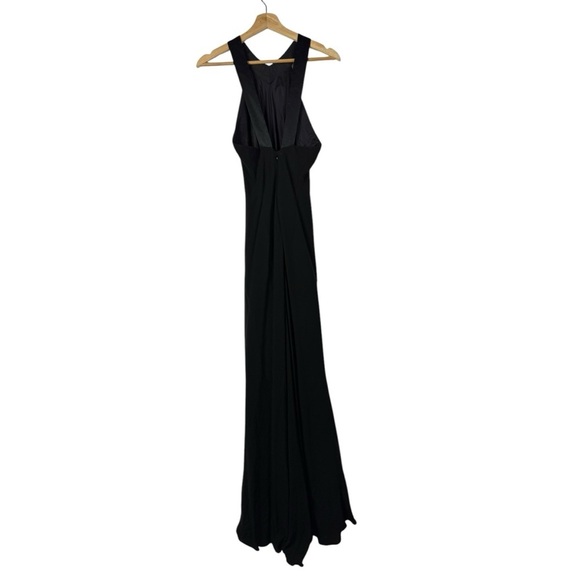 Vintage Jones New York Evening Black High Neck Formal Maxi Gown 12 - Picture 1 of 4